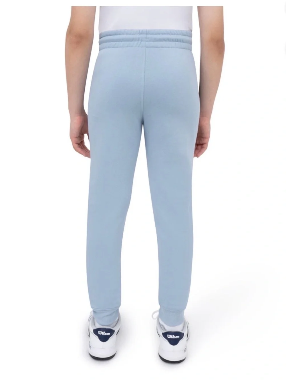 Wilson Pale Blue Kids Jogger Sweatpants with Rust W Patch